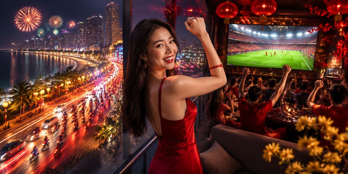 Không khí giải trí casino sôi động tại bãi biển Đà Nẵng về đêm