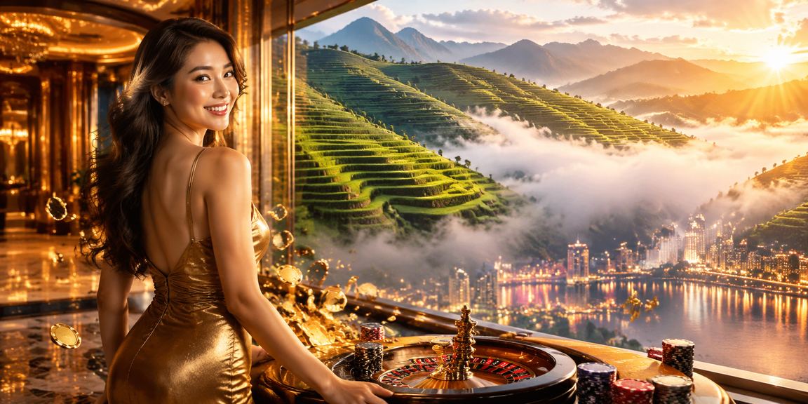 Người phụ nữ tại Sapa trải nghiệm roulette trực tuyến trong không gian núi rừng